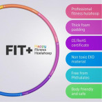 Reguliuojamas lankas 3in1 Fit+ Happy™ fitness Hula hoop