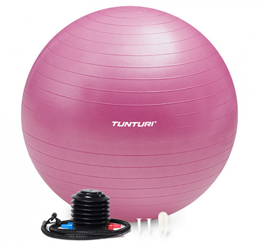 Gimnastikos kamuolys Tunturi Gymball 65-75cm, Purple, Anti Burst