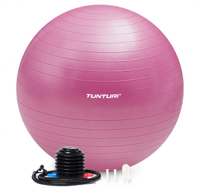 Gimnastikos kamuolys Tunturi Gymball 65-75cm, Purple, Anti Burst