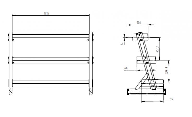 Profesionalus girų stovas RAW FITNESS