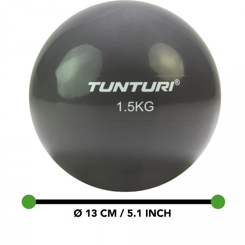 Svorinis kamuolys TUNTURI Toning ball 1,5kg 