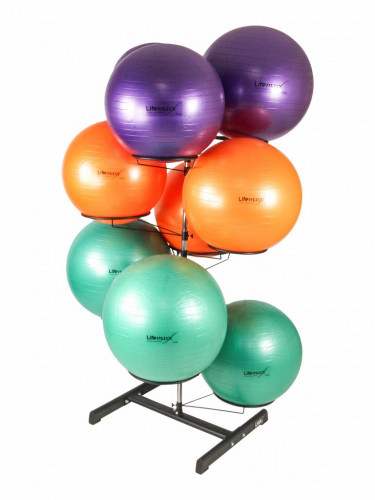 Gimnastikos kamuolių stovas LIFEMAXX® 9vnt. 