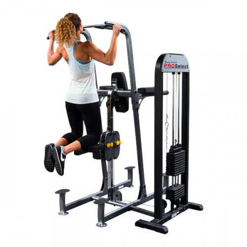 Treniruoklis BODYSOLID WEIGHT ASSISTED KNEE RAISE, DIP & CHIN STATION W/ 95 KG STACK