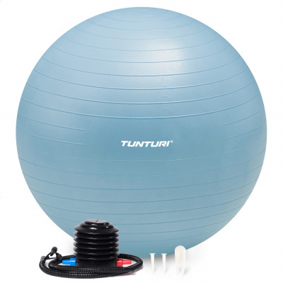 Gimnastikos kamuolys Tunturi Gymball 65-75cm, Light Blue, Anti Burst