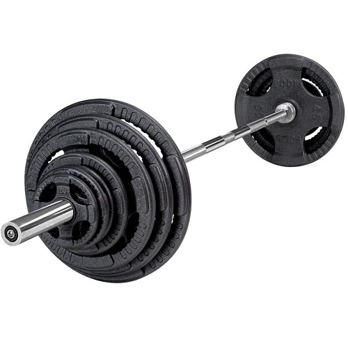 Olimpiniai svarmenys BODY-SOLID 4 Grip Iron (1,25-25kg)