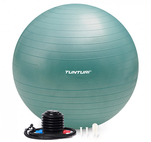 Gimnastikos kamuolys TUNTURI Gymball 90 cm, Petrol, Anti Burst