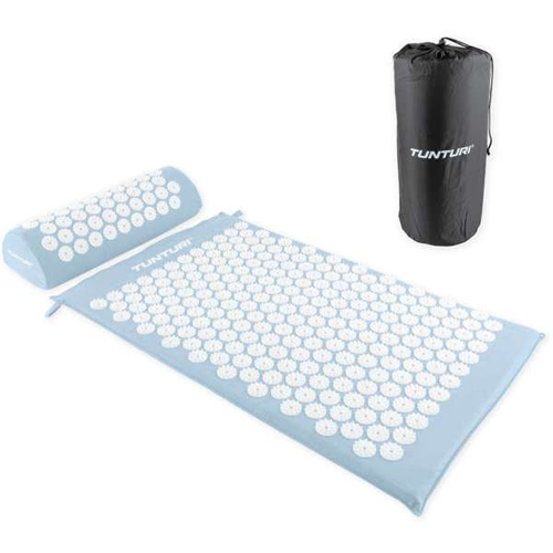 Kilimėlis TUNTURI ACUPRESSURE MAT AND PILLOW LIGHT BLUE