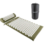 Kilimėlis TUNTURI ACUPRESSURE MAT AND PILLOW ARMY GREEN