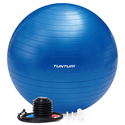 Gimnastikos kamuolys Tunturi Gymball 75 cm, blue, Anti Burst