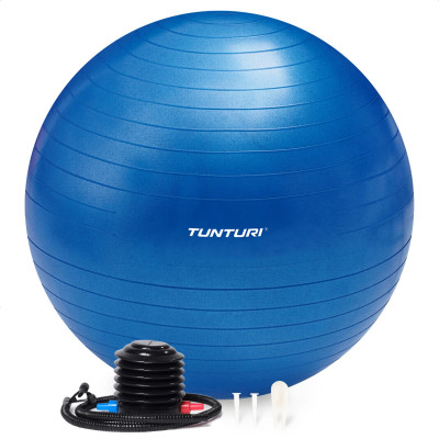 Gimnastikos kamuolys Tunturi Gymball 65 cm, Blue, Anti Burst