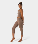 Manduka Dhara Capri Legging Lions Mane Heather