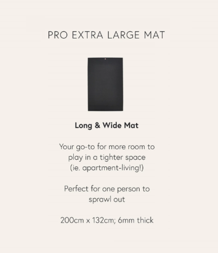 Kilimėlis MANDUKA PRO® EXTRA LARGE, Black LW, 200 x 132 cm