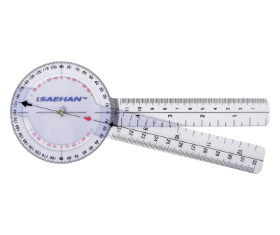 Plastikiniai goniometrai (15–30 cm) SAEHAN Plastic Goniometer (Ilgis: 20 cm)