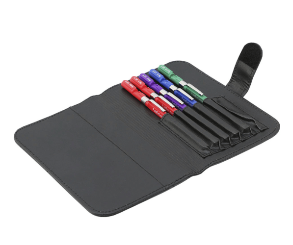 Daugkartinių monofilamentų rinkinys (5 vnt.) Baseline fold-top monofilament, hand set of 5 with case
