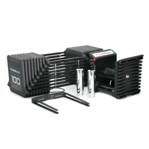 Reguliuojamo svorio svarmenys (18-27 kg) Powerblock PRO 100 Expandable Set 2 Pair