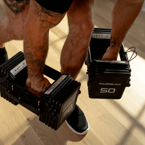 Reguliuojamo svorio svarmenys (27-36 kg) Powerblock PRO 100 Expandable Set 3 Pair