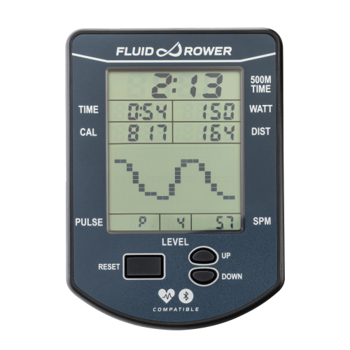 Irklavimo treniruoklis TUNTURI Fluid Rower Apollo XL