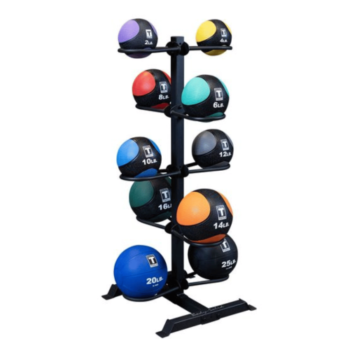 Medicininių kamuolių stovas BODYSOLID Medicine Ball Rack - 10 Balls