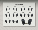 Reguliuojamo svorio svarmuo MX Select MX55 Dumbbells 4,5–24,9 kg KH
