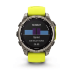 Laikrodis GARMIN Fenix 8, 51 mm, Sapphire Solar, geltonas