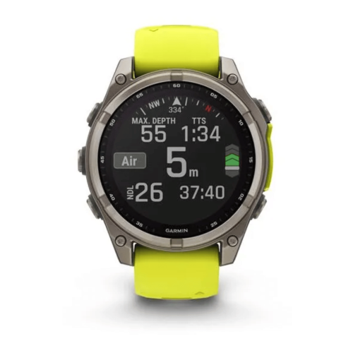 Laikrodis GARMIN Fenix 8, 51 mm, Sapphire Solar, geltonas
