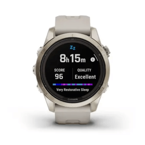 Laikrodis GARMIN Fenix 7S Pro Sapphire Solar, kreminis