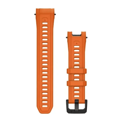 Silikoninis dirželis Garmin Instinct 3 45 mm laikrodžiui, 22 mm, tamsiai oranžinis