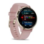 Laikrodis GARMIN Venu 3S, pilkai rausvos spalvos