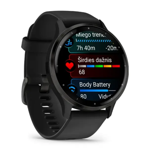 Laikrodis GARMIN Venu 3, juodos spalvos