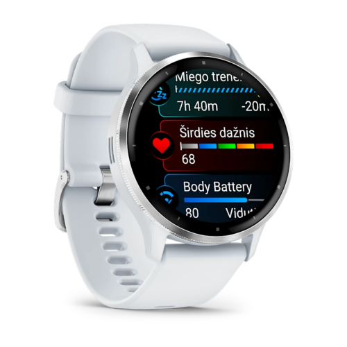 Laikrodis GARMIN Venu 3, baltos spalvos
