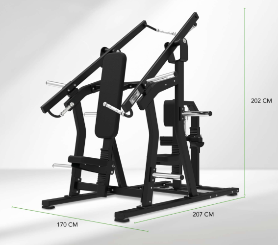 Staklės TUNTURI Platinum Dual Chest/Back Plate loaded V-series
