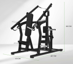 Staklės TUNTURI Platinum Dual Chest/Back Plate loaded V-series