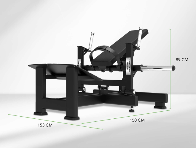 Staklės TUNTURI Platinum Hip Thrust Plate loaded V-series