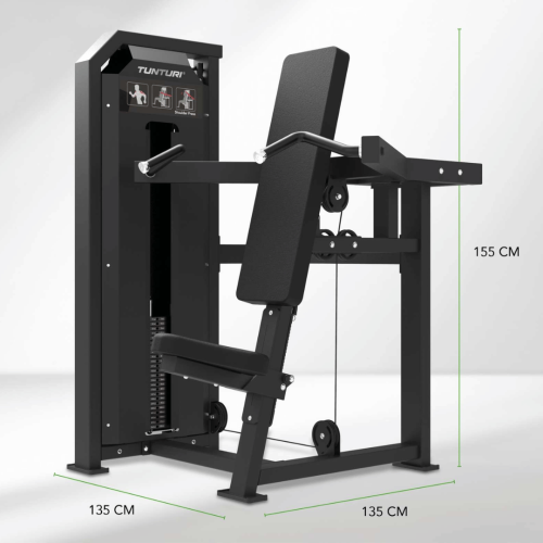Staklės TUNTURI Platinum Shoulder Press Selectorized V-series