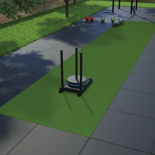 Grindų danga su dirbtine žole Trackz Uni Outdoor 20 × 2 m (tinka laukui)