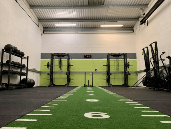 Grindų danga su dirbtine žole Trackz Essential Range 15 × 2 m