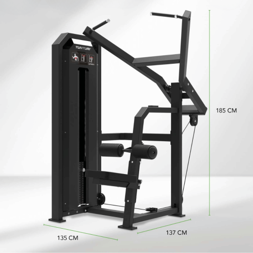 Staklės TUNTURI Platinum Lat Pulldown Selectorized V-series