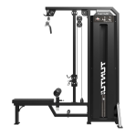 Staklės TUNTURI Platinum Dual Lat Pulldown / Low row Selectorized V-series