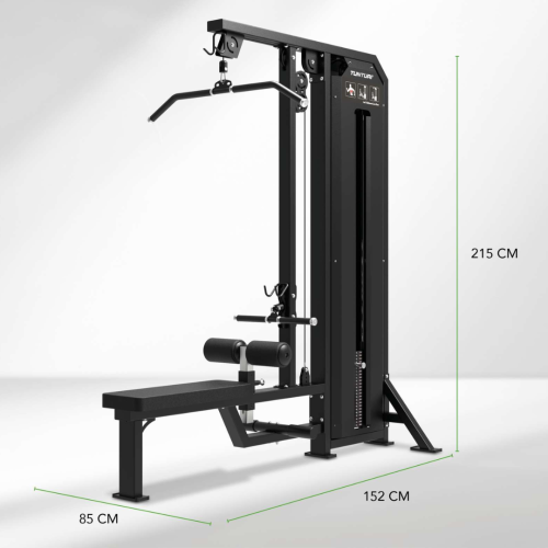 Staklės TUNTURI Platinum Dual Lat Pulldown / Low row Selectorized V-series