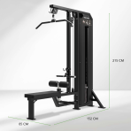 Staklės TUNTURI Platinum Dual Lat Pulldown / Low row Selectorized V-series