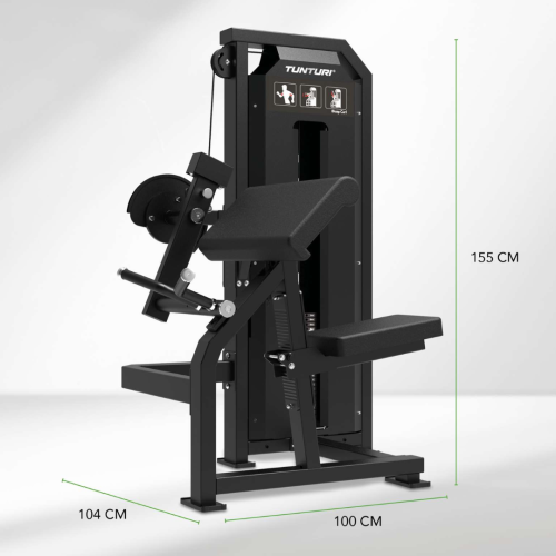 Staklės TUNTURI Platinum Bicep Curl Selectorized V-series