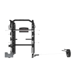 Staklės TUNTURI Platinum Full Smith / Functional trainer Selectorized V-series