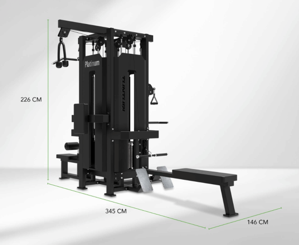 Staklės TUNTURI Platinum Multi Station / 4 Stations Selectorized V-series