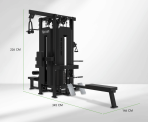 Staklės TUNTURI Platinum Multi Station / 4 Stations Selectorized V-series