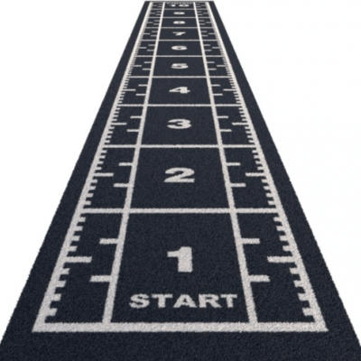 Grindų danga su dirbtine žole Trackz Premium Range 15,4 × 2 m (Spalva: Pilka)