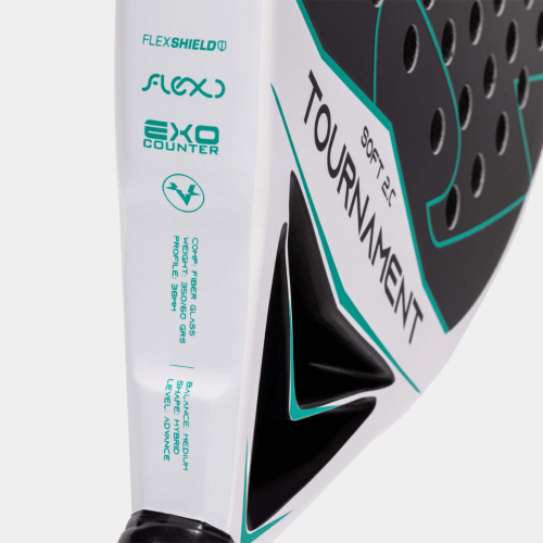 Padelio raketė Joma Tournament Soft Paddle Racket White Green