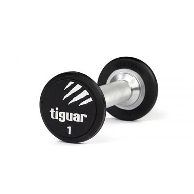 Profesionalus PU svarmuo / hantelis TIGUAR 1–70 kg