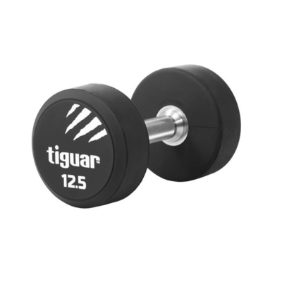 Profesionalus PU svarmuo / hantelis TIGUAR 1–70 kg (Svoris: 12.5 kg)