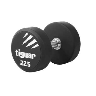 Profesionalus PU svarmuo / hantelis TIGUAR 1–70 kg (Svoris: 22.5 kg)