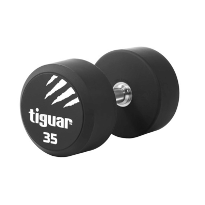 Profesionalus PU svarmuo / hantelis TIGUAR 1–70 kg (Svoris: 35 kg)